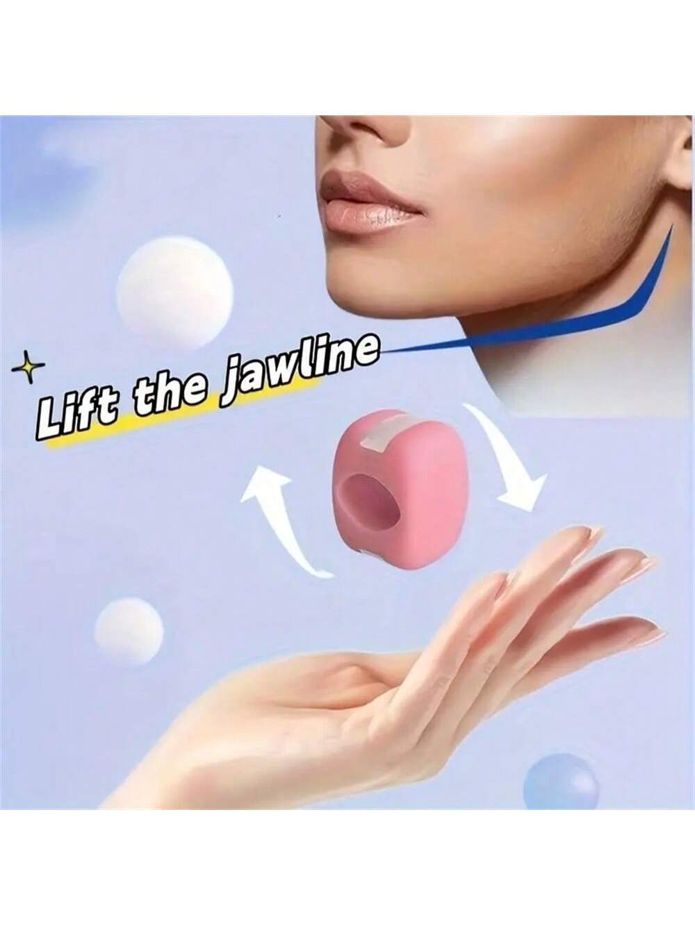 shein 1pc Jawline Exerciser, Facial Muscle Exercise Device, Jaw Exerciser, Yoga Fitness Equipment