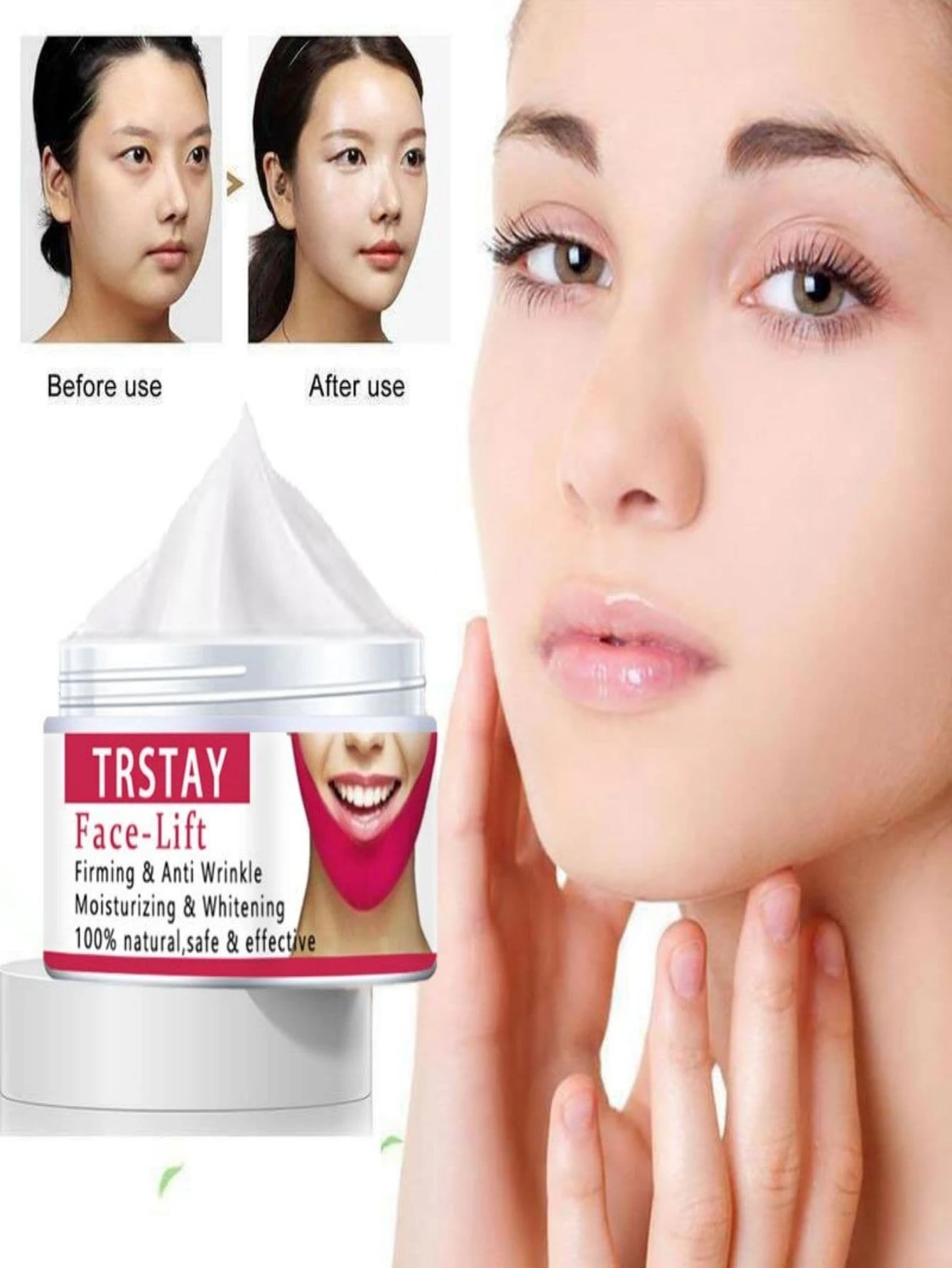 shein 5g/15g/30g/50g/100g TRSTAY Vitamin A & Hyaluronic Acid Moisturizing Face Cream - Image 2