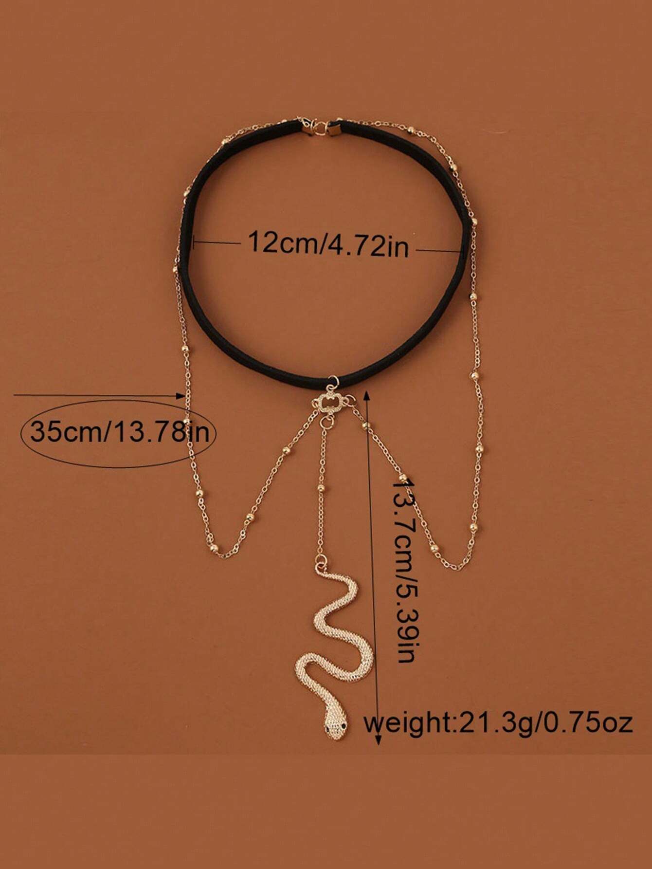 shein Fashionable Sweet Cool Style Exaggerated Small Snake Pendant Leg - Image 2