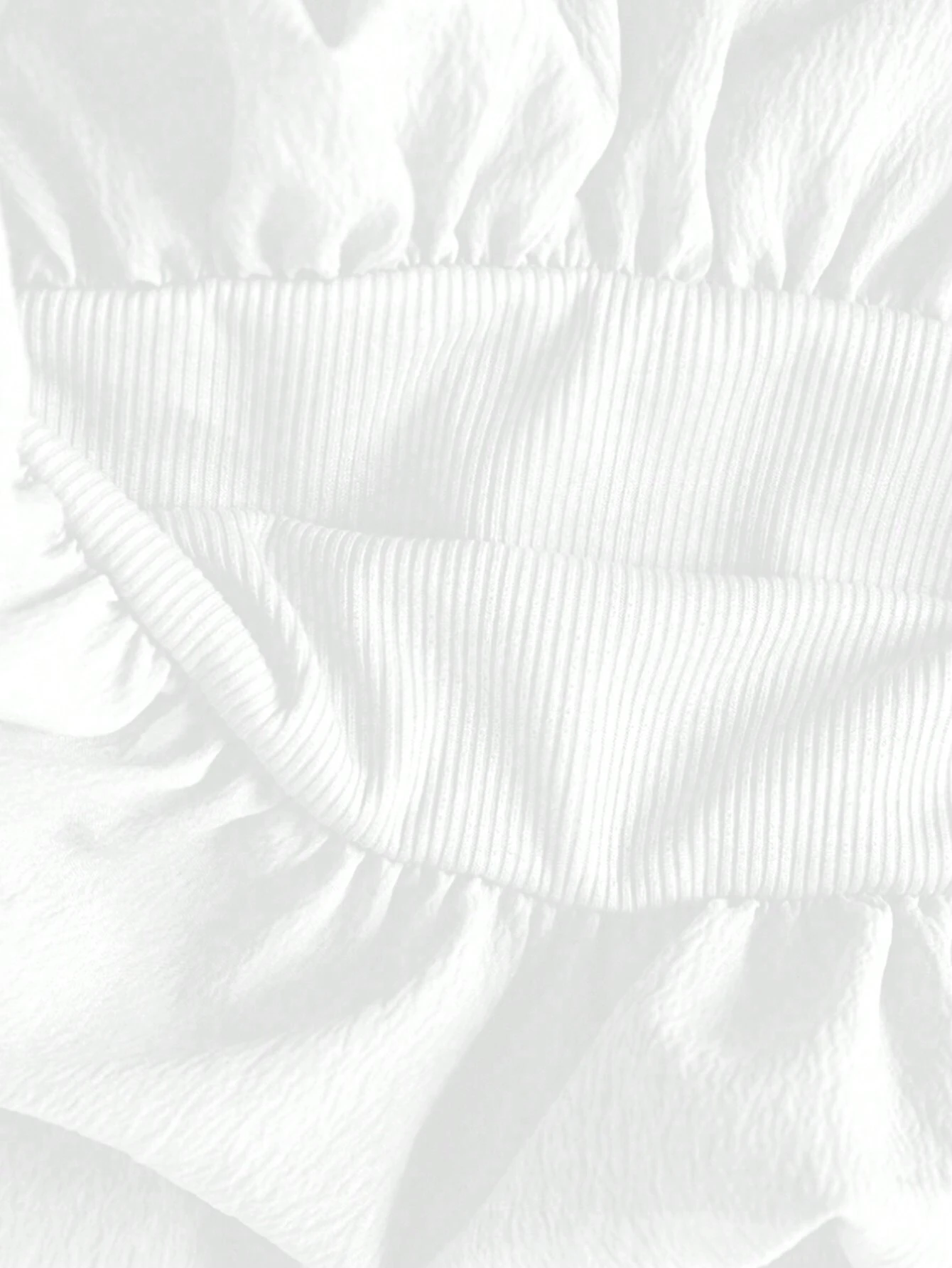 SHEIN LUNE Women's Plain Color Round Neck Long Sleeve Short Mini Dress, Spring & Summer - Image 3