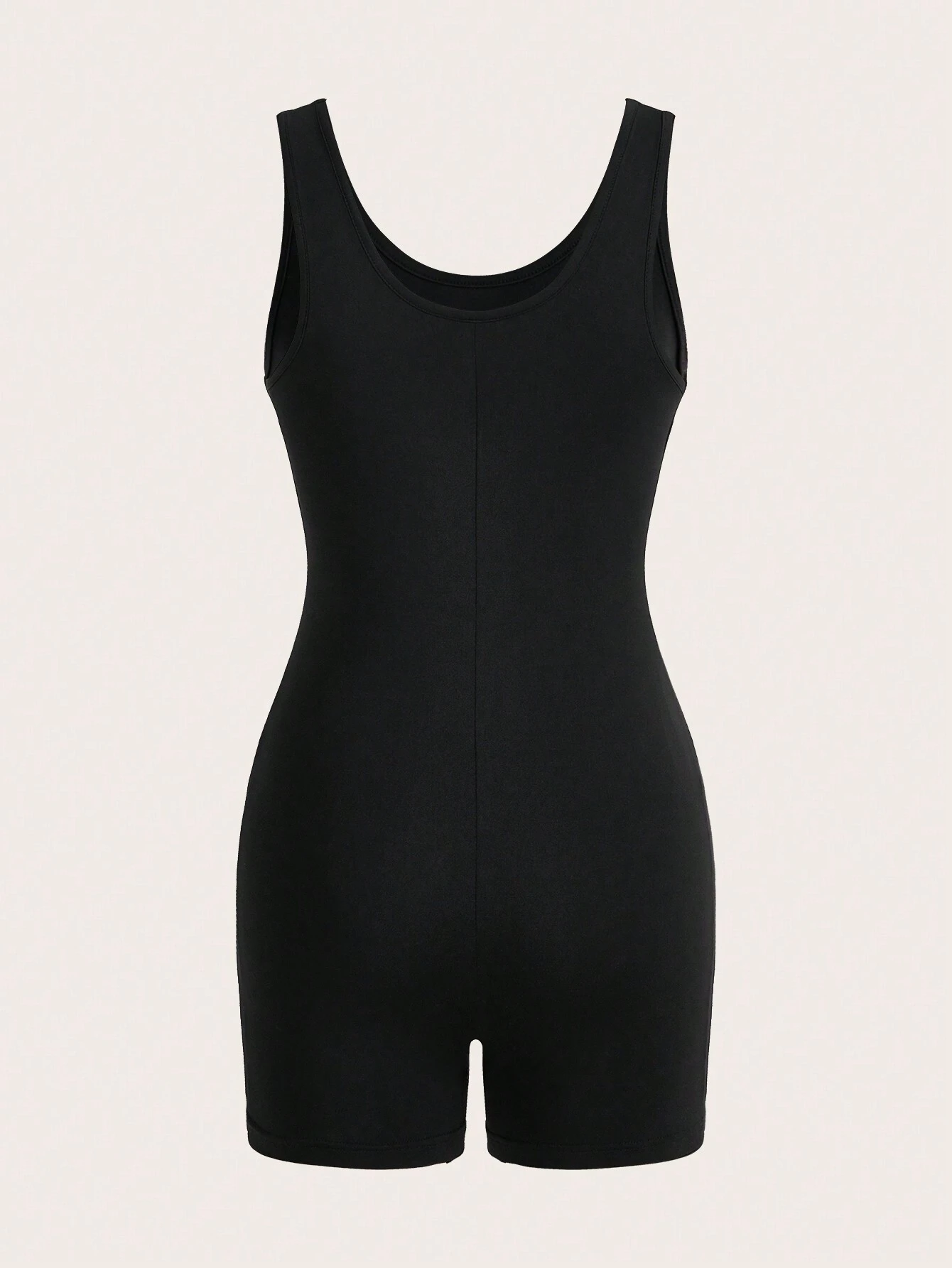 SHEIN Slayr Minimalist Casual Sexy Lip Print Sleeveless Crop Jumpsuit For Women, Summer