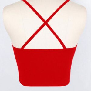 Alternative view of SHEIN Slayr Women's Solid Color Pleated Crisscross Back Camisole