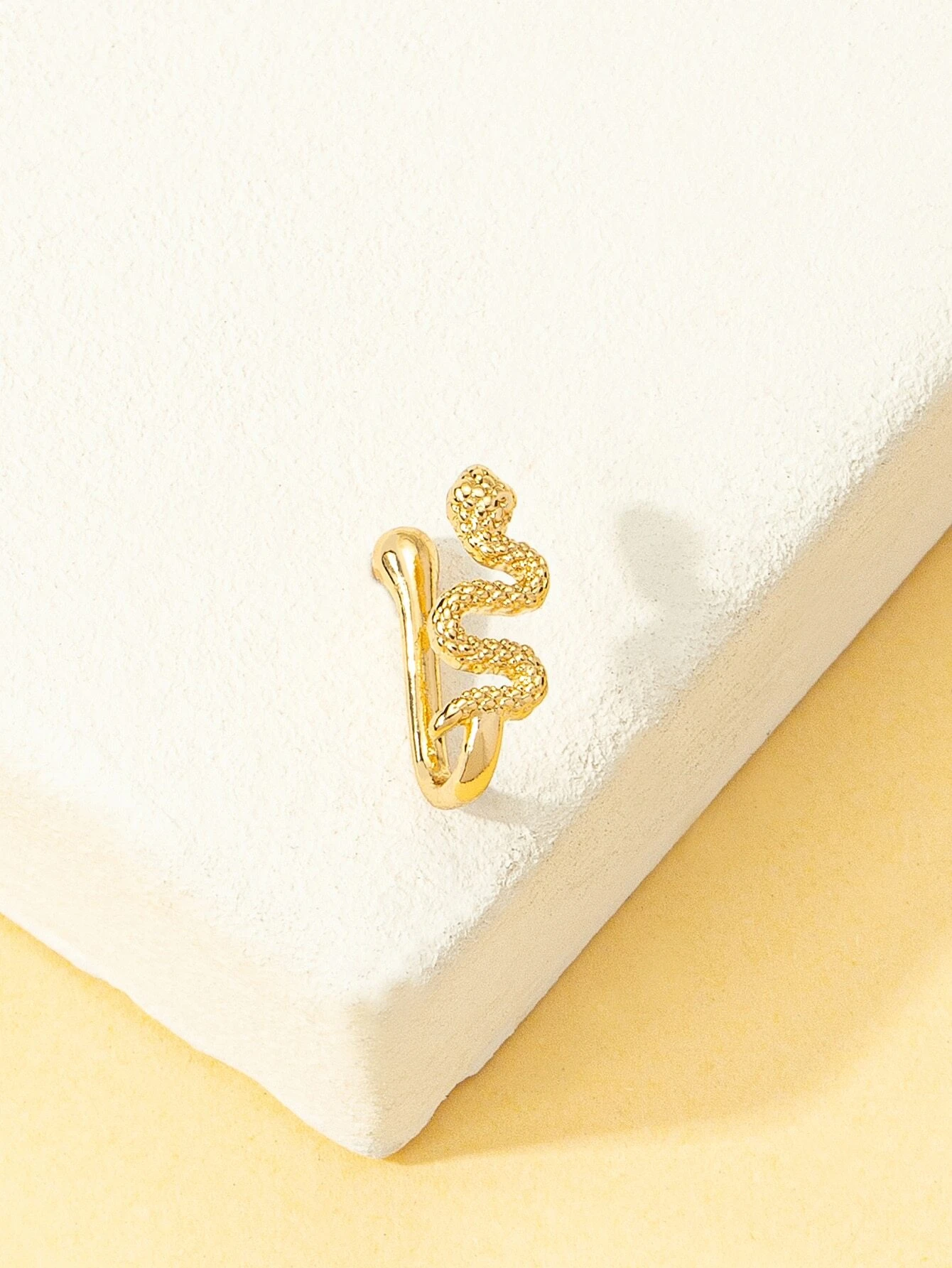 shein Snake Decor Nose Cuff For Women Punk Non Piercing - Image 2