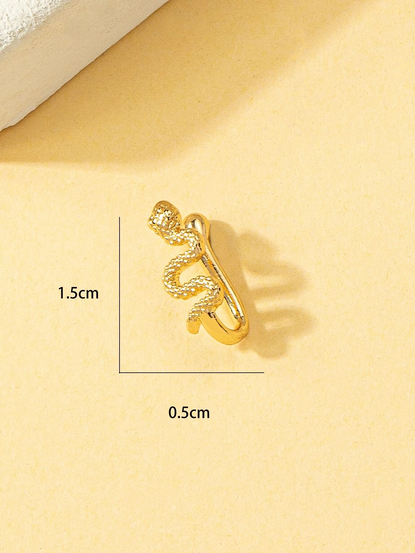 shein Snake Decor Nose Cuff For Women Punk Non Piercing - Image 3