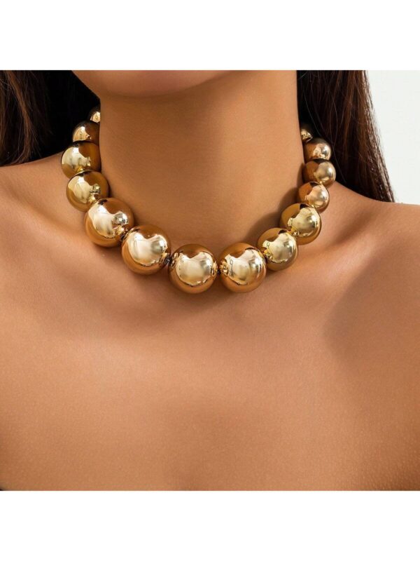 SHEIN Beautiful CCB Small Beaded Necklace