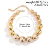 SHEIN Beautiful CCB Small Beaded Necklace