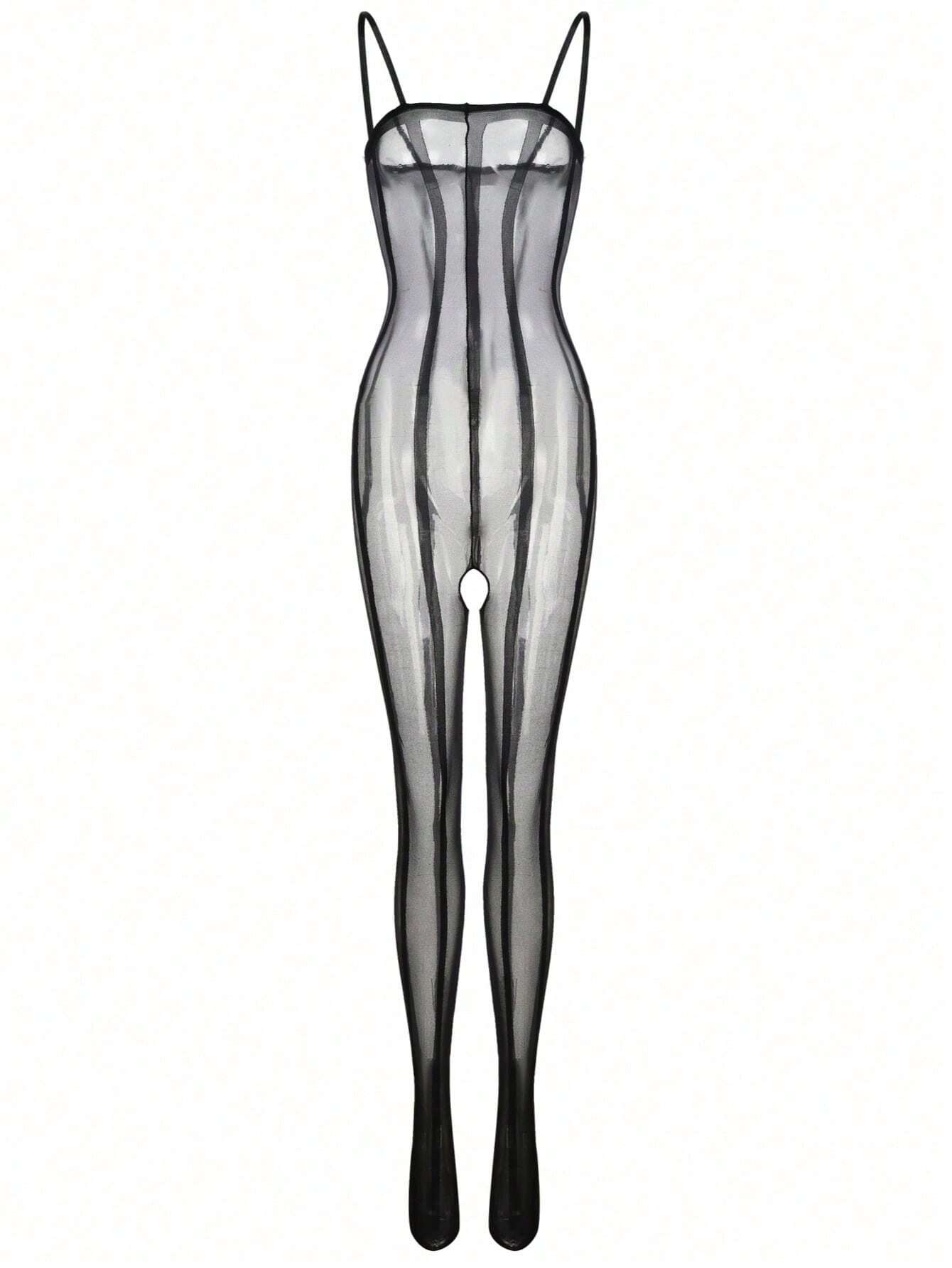 SHEIN 1PC Female Sexy Lingerie Jumpsuit - Image 2