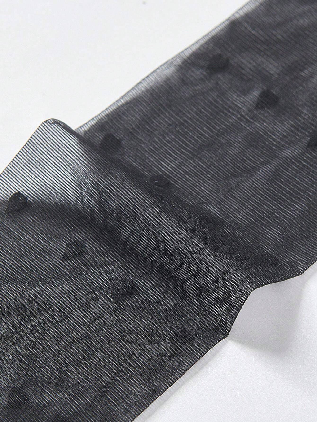 SHEIN 1pair Women's Sexy Black Heart Shaped - Image 2