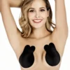 SHEIN 2pcs Reusable Rabbit Ear Nipple Cover Lifting Silicone Invisible Sticky Bra