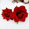shein 2pcs Valentine's Day Fashion Faux Rose Flower Hair Clips For Women Valentines