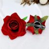 shein 2pcs Valentine's Day Fashion Faux Rose Flower Hair Clips For Women Valentines