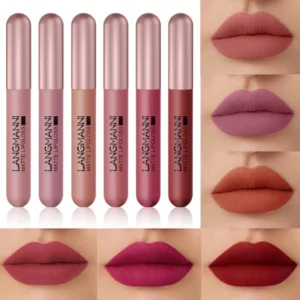 SHEIN 6-Color Velvet Matte Liquid Lipstick