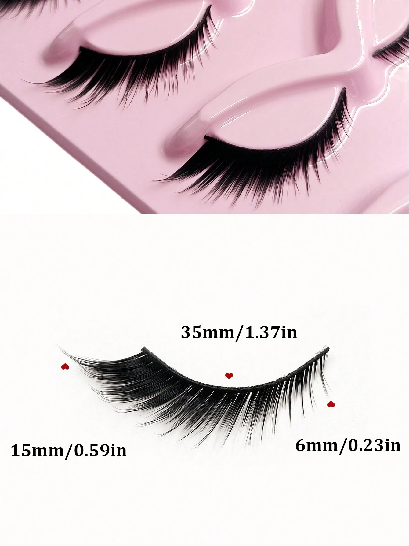 shein NEW 5 Pairs Fox Cat Eye Lashes