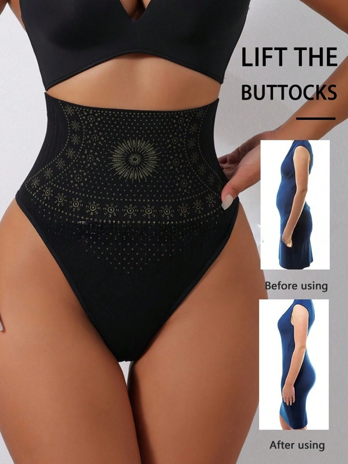 SHEIN Seamless Sexy High Waist Tummy Control Panties Women's - Image 4