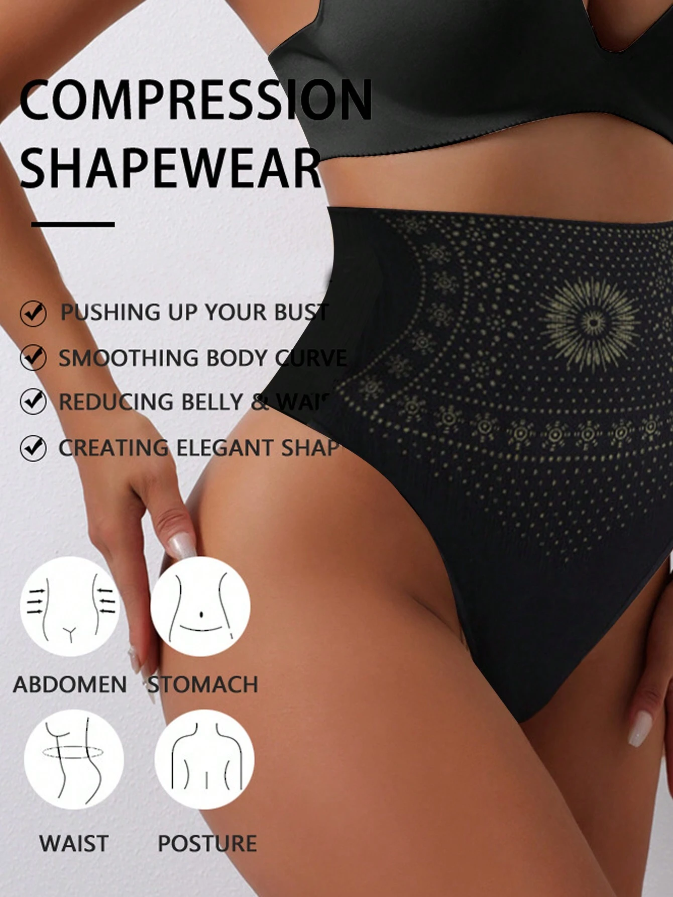 SHEIN Seamless Sexy High Waist Tummy Control Panties Women's - Image 2