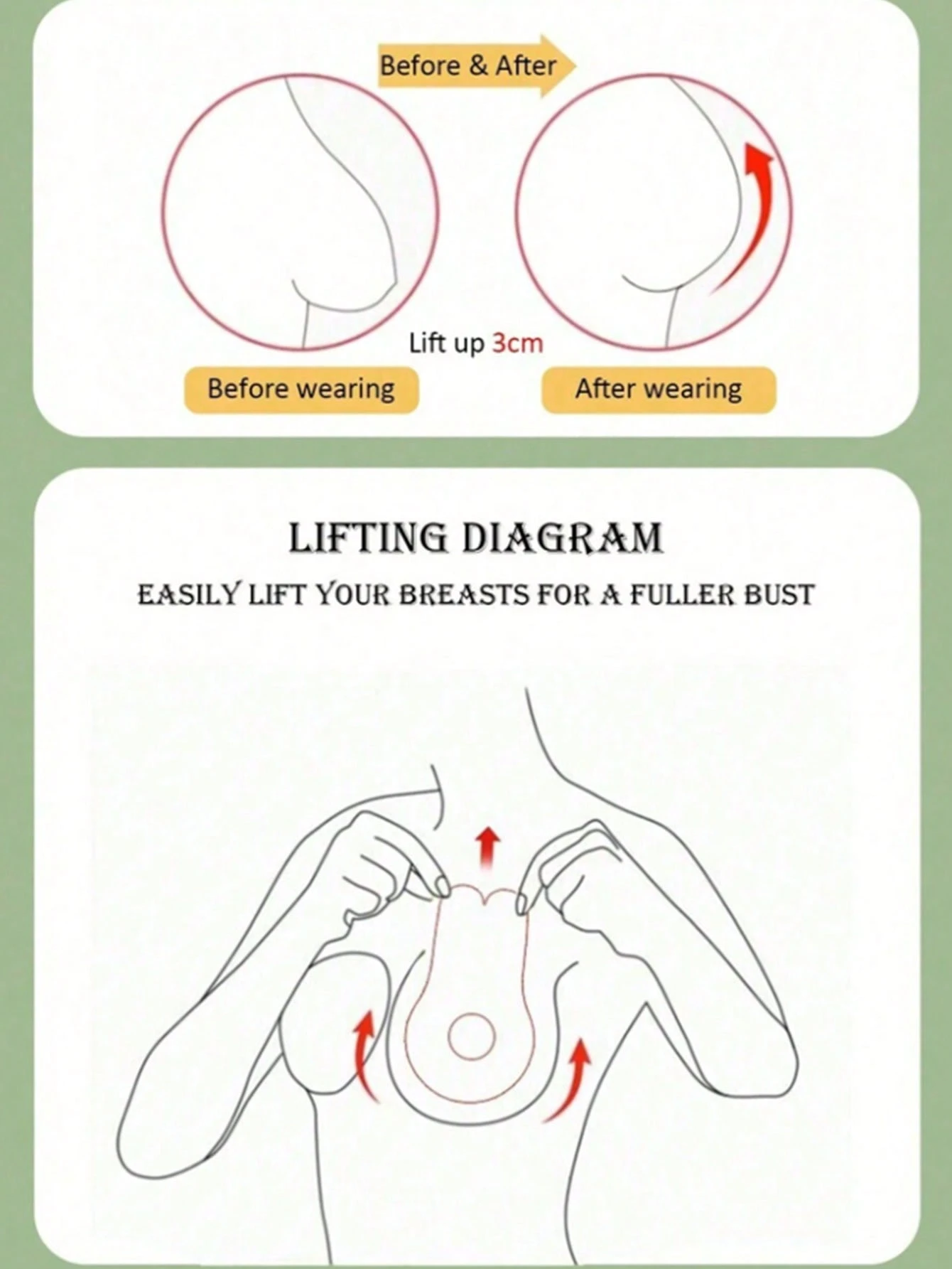 SHEIN 10pcs Convenient Disposable Breast Lifting Tapes