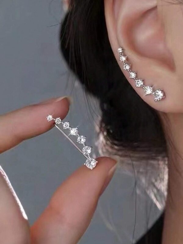 shein 1 Pair Alloy French-Style Hoop Earrings