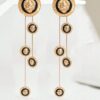 SHEIN Creative Lion Head Tassel Drop Earrings