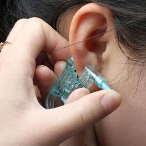 SHEIN 4pcs Disposable Ear Piercing Gun With Built-In Ear Studs-Safety Ear Piercing Kit