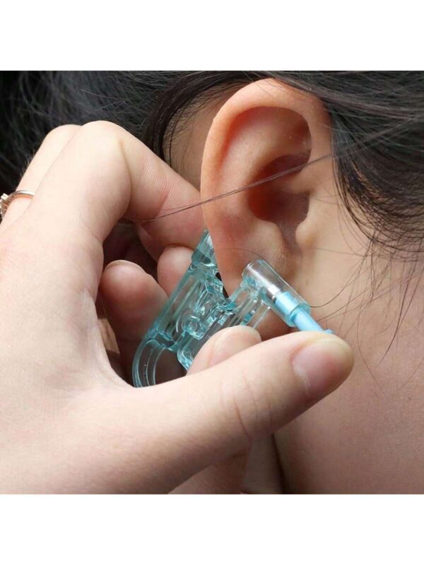 SHEIN 4pcs Disposable Ear Piercing Gun With Built-In Ear Studs-Safety Ear Piercing Kit