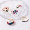 SHEIN 5pcs Fashionable Luxury Alloy Rings Set