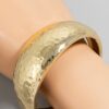 Hammered Texture Curved Hinge Bangle Bracelet