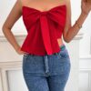 SHEIN Privé Bowknot Bustier Top