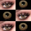 SHEIN Of New Fashion Forward Brown Natural Soft Contact Lenses