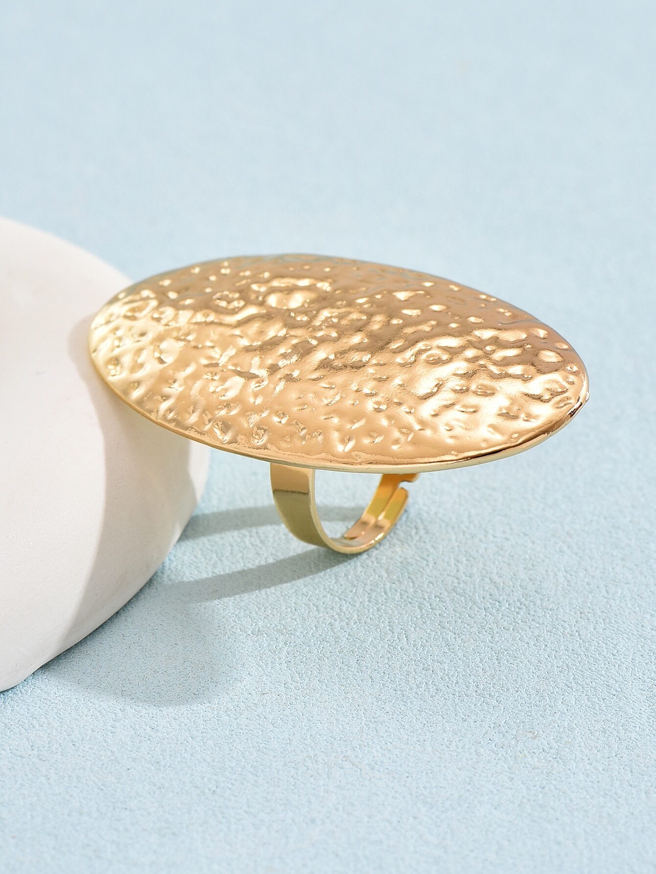 SHEIN Minimalist Oval Decorative Ring