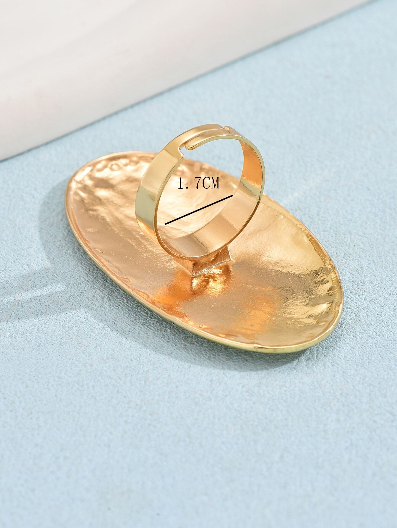 SHEIN Minimalist Oval Decorative Ring