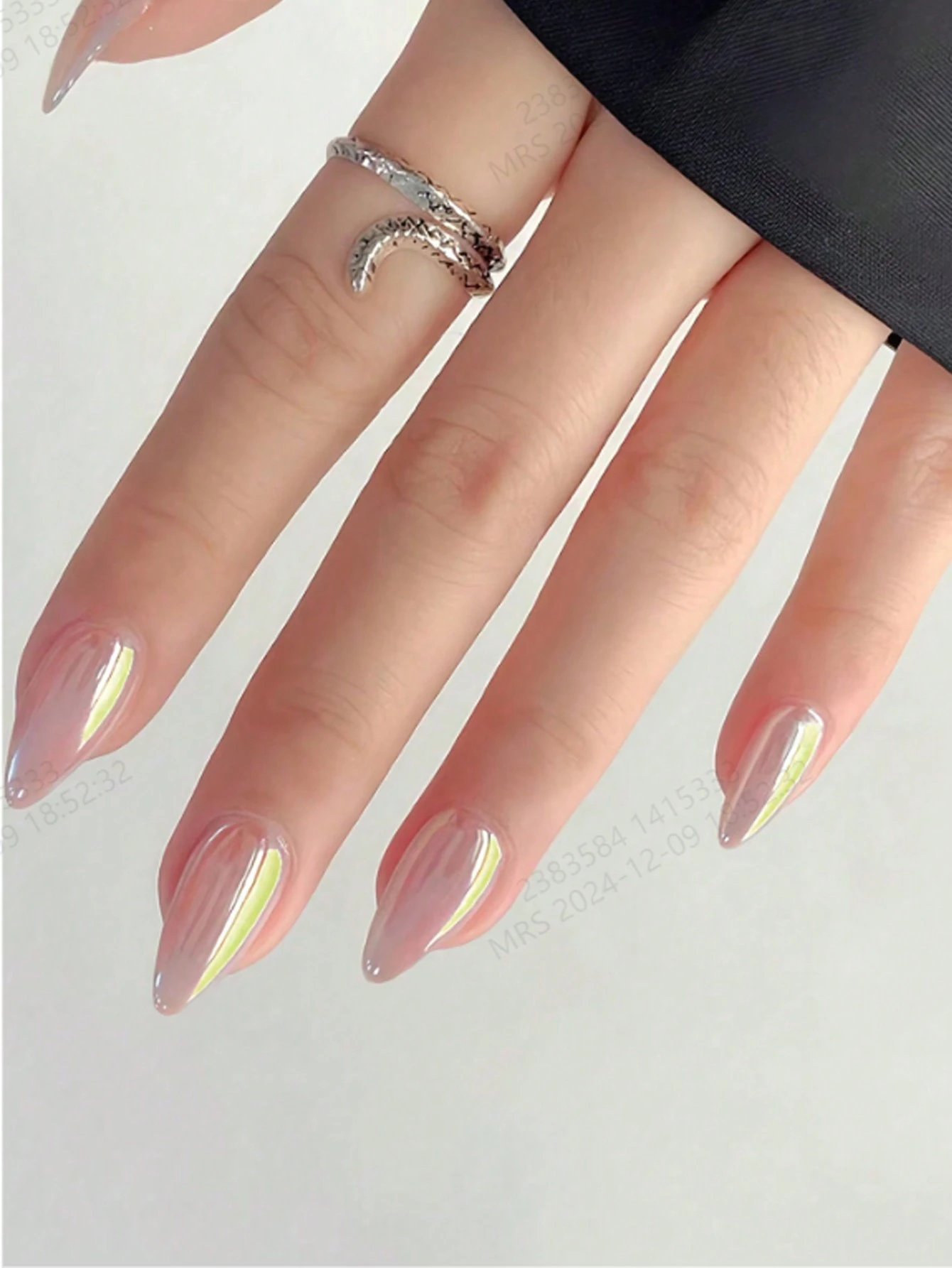 SHEIN 24 Pieces Long Nail Auroras