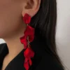 SHEIN Andkiss Petal Drop Earrings