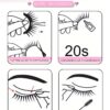 SHEIN GROINNEYA 3 Pairs Cat Eye Eyelashes Fox