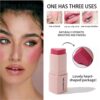 HECI BEAUTY 1pc 3 in 1 Heart Shape Cream Blush