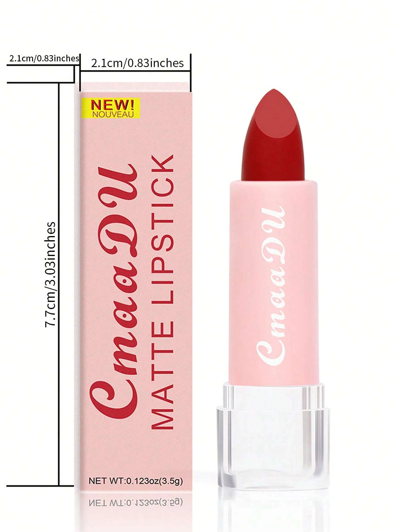 SHEIN Matte Long lasting Easy Coloring Lipstick Easy To Apply Lipstick