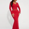 SHEIN SXY 2pcs/Set Cozy Casual Elegant Rib-Knit