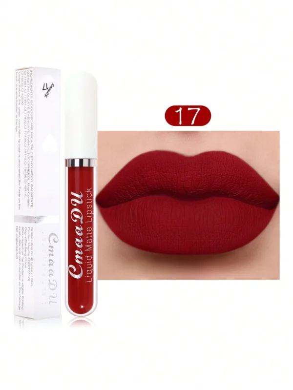 SHEIN Waterproof Long lasting Matte Lip Gloss 17 Non Stick Cup Lip Cream