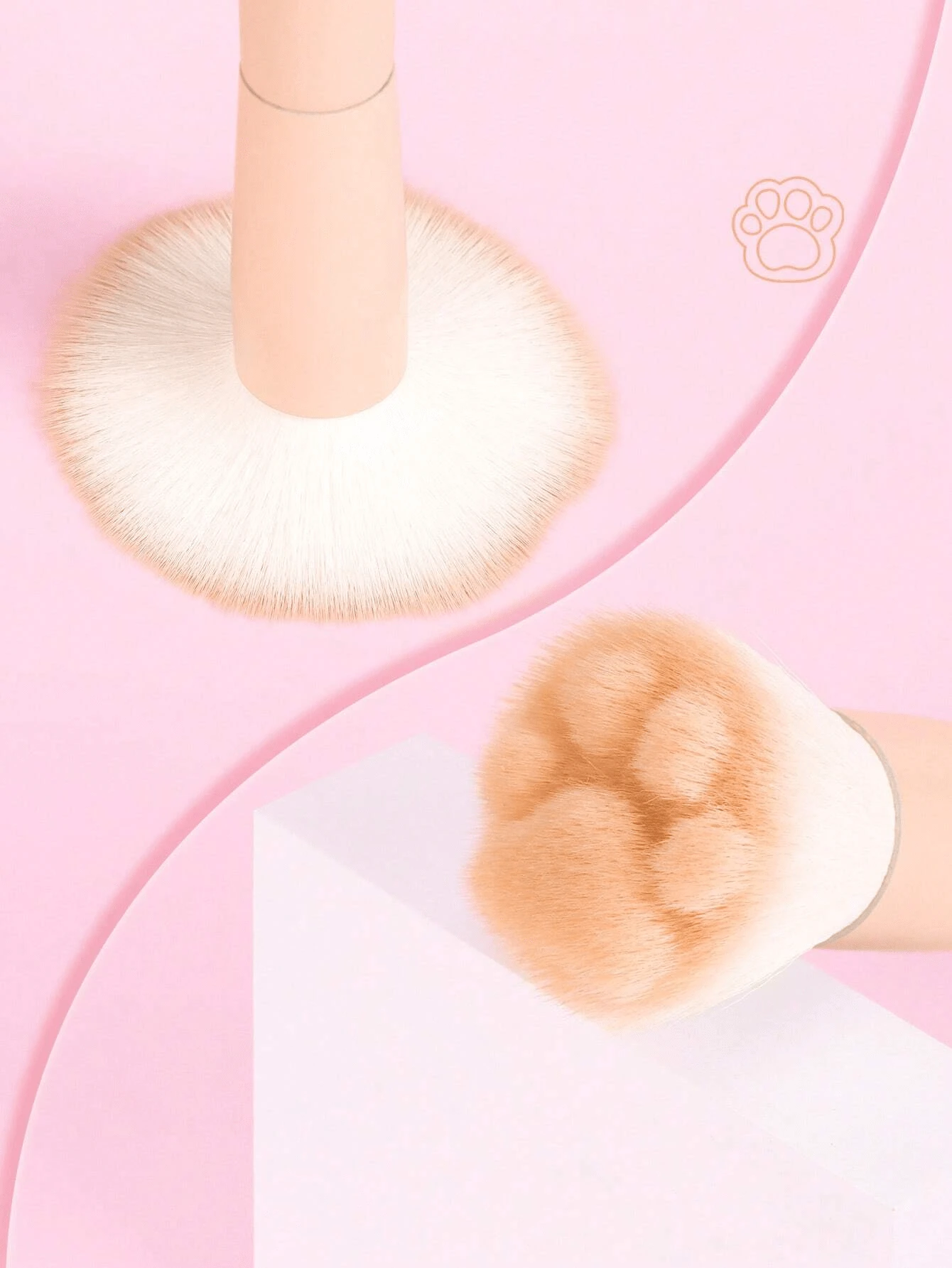 SHEIN 1pc New Cat Paw Blush Brush