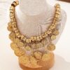 SHEIN 1pc New Vintage Asymmetrical Round Tassel Pendant Necklace