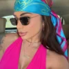 SHEIN 2025 Spring/Summer New Women 90cm Large Square Scarf