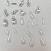 SHEIN High-End European And American Style Glitter Full Rhinestone Ballet False Nails