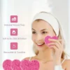 SHEIN 10pcs Compressed Heart-Shaped Facial Cleansing, Makeup Removal