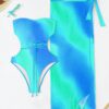 SHEIN Swim Summer Beach Women Strapless One-Piece Swimsuit