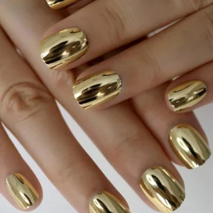 SHEIN VV MEI JIA ER 24pcs Short Square Press On Nails