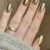 SHEIN VV MEI JIA ER 24pcs Short Square Press On Nails