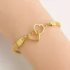 SHEIN 17KM 2pcs Heart Shaped Bracelet & Anklet