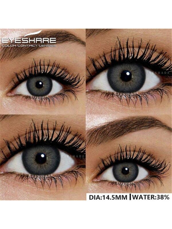SHEIN 1 Pair Natural Color Lens Eyes Color Cosmetic Contact Lens Blue Green