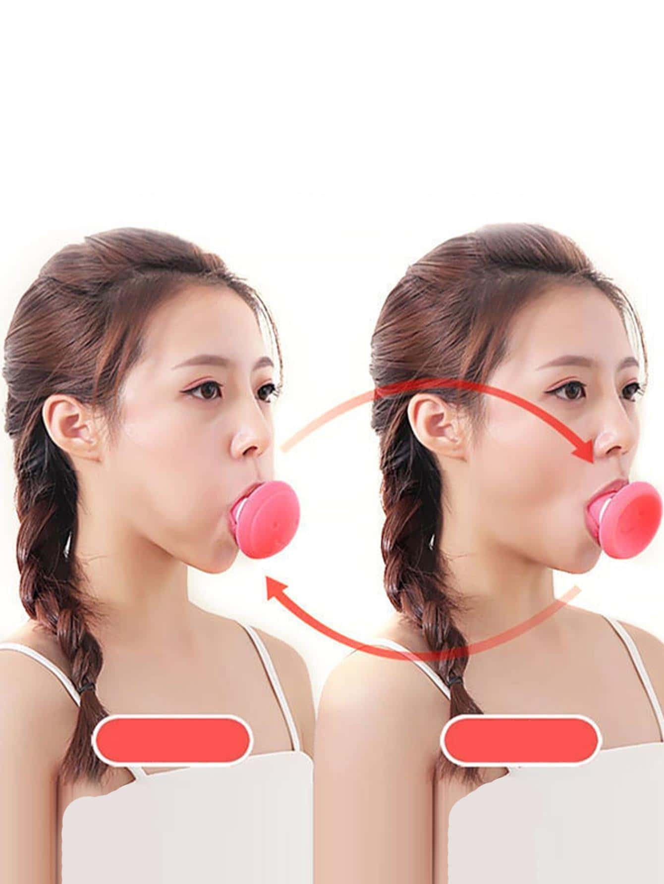 SHEIN 1pc Plastic Slimming Face Instrument, Modernist Two Tone Slimming Face