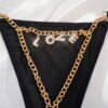 SHEIN 1pc Women's Solid Color Chain 