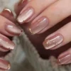 SHEIN 24pcs Elegant And Minimalist Coffin-Shaped Cat-Eye Nail